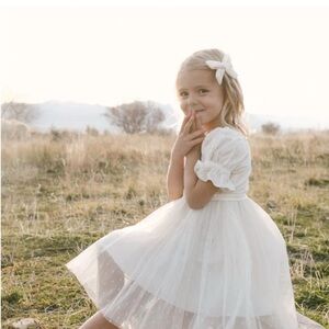 Ivy City Co White Kids Formal Ballerina Dress